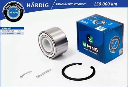 B-RING HBK8933 Подшипник ступицы (перед. компл.) [43x82x45]