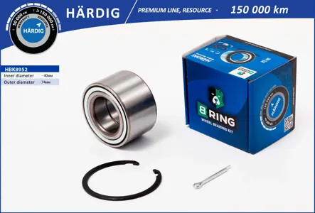 B-RING HBK8952 Подшипник ступицы (перед. компл.) [40x74x42]