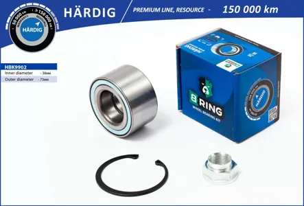 B-RING HBK9902 Подшипник ступицы (перед. компл.) [38x73x40]
