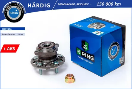 B-RING HBK9956 Ступица с подшип. в сборе (задн.) [d=151.5 с ABS]