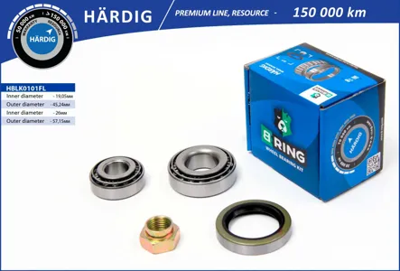 B-RING HBLK0101FL Подшипник ступицы (перед. лев. компл.) [26x57.2x17.519.1x45.2x15.5]