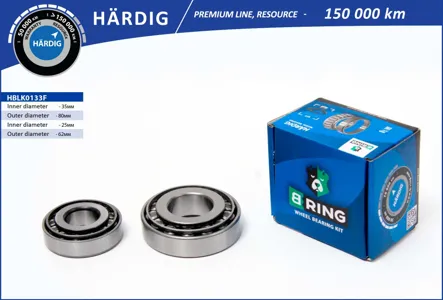 B-RING HBLK0133F Подшипник ступицы GAZ 2217 GAZ 3302 (перед. компл.) [35x80x22.825x62x18.3] B-RING HARD