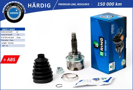 B-RING HBOC1408A Шрус (наруж.) [с ABS, 2836]