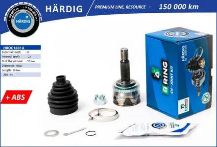 B-RING HBOC1801A Шрус наружный Hyundai Accent 02-, Accent II 00-, Accent III 05-,  Kia Rio  II 05- 2522шл ABS 44Т