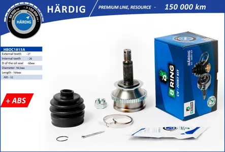 B-RING HBOC1815A Шрус Hyundai Santa Fe (01-) (наруж.) [с ABS 2726] B-RING HARDIG