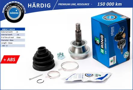 B-RING HBOC1903A Шрус Opel Movano (00-) Renault Master (00-) (наруж.) (с ABS2836)