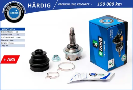 B-RING HBOC3903A Шрус наружный Mazda 6 IATENZA Sport WAGON 2.0-2.3 02-07 2832шл ABS 44Т