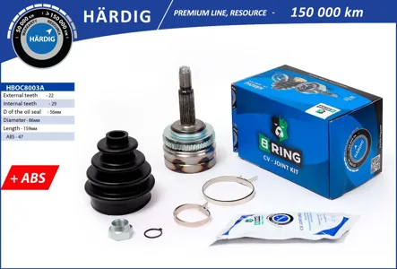 B-RING HBOC8003A Шрус (наруж.) [с ABS, 2229]