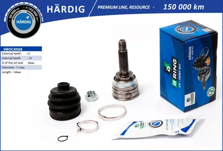 B-RING HBOC8008 Шрус наружный (компл.) Daewoo Matiz 0.8-1.0 98-> без ABS