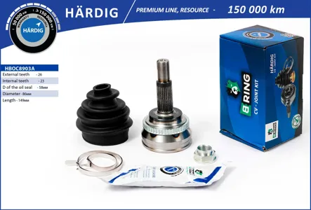 B-RING HBOC8903A Шрус наружный Toyota Corolla 02- PRIUS II 1.5 03-09 2623шл ABS 48Т