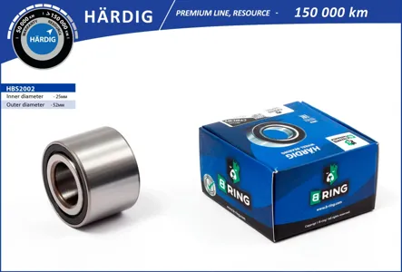 B-RING HBS2002 Подшипник ступицы (задн.) [конич. 25x52x37]