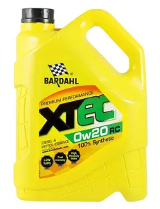 BARDAHL 33013 Масло моторное синт. 0W20 XTEC RC C5, SN- Plus RC, ILSAC GF-5 5л