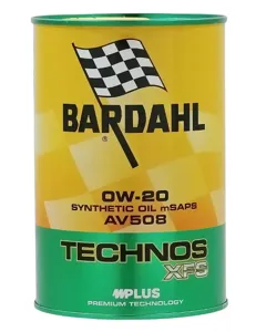 BARDAHL 365039 Масло моторное синт. 0W20 TECHNOS XFS AV 508 POLAR Plus С60 SN+, C5, VW 508.00509.00 1л