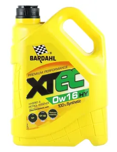 BARDAHL 36993 Масло моторное синт. 0W16 XTEC HY SP RC, ILSAC GF-6B 5л