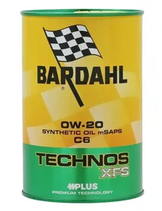 BARDAHL 395039 0W-20 TECHNOS XFS SPSP-RC, ILSAC GF-6, C5C6, Mercedes 229.71229.72
