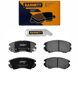 BARNETT KI004 Колодки торм.передние с противоскрип. пластинами