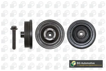 BGA DP0835K Шкив коленвала Ford Transit 2.4tdci (h9fbjxfaphfa) 06- (с болтами)