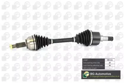 BGA DS2303L Вал приводной, передний левый