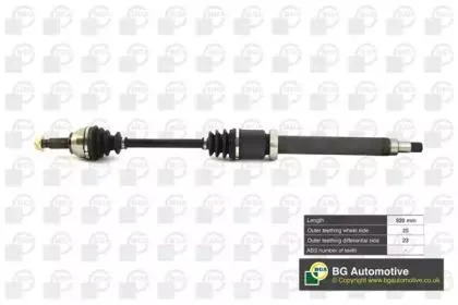 BGA DS2304R Вал приводной, передний
