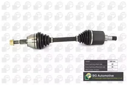 BGA DS2350L Вал приводной, передний левый