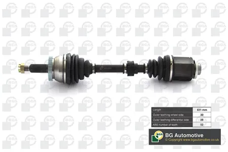 BGA DS2707R Вал приводной, передний правый