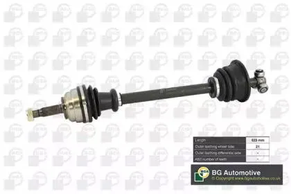 BGA DS7300L Вал приводной, передний левый
