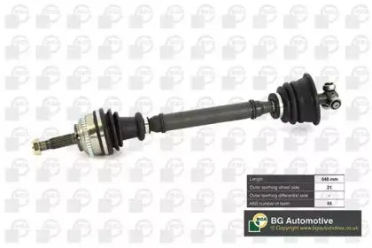 BGA DS7302LA Вал приводной, передний левый