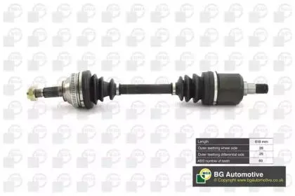 BGA DS7503A Вал приводной, передний