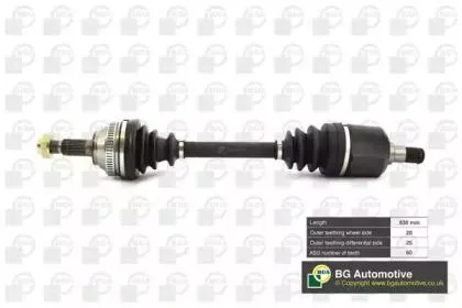 BGA DS7513L Вал приводной, передний левый