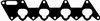 BGA MG9524 Прокладка коллектора Mitsubishi - Colt lancer 1.31.6 (4g134g18) 03- впуск