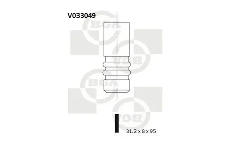 BGA V033049 Клапан выпускной 