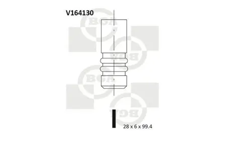 BGA V164130 Клапан впускной