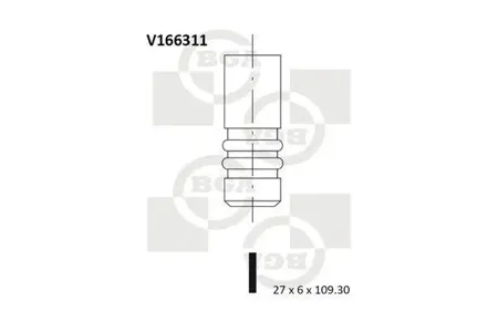 BGA V166311 Выпускной клапан