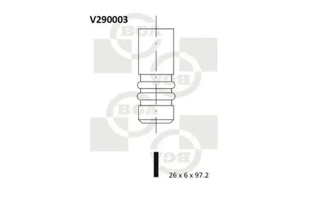 BGA V290003 Выпускной клапан