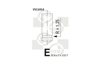 BGA V511014 Клапан двигателя