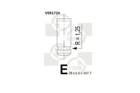 BGA V991724 Клапан выпускной 