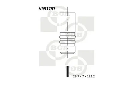 BGA V991797 Клапан впускной
