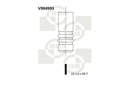BGA V994993 Клапан двигателя