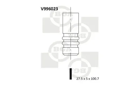 BGA V996023 Клапан выпускной