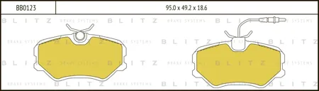 BLITZ BB0123 Колодки тормозные дисковые | перед |