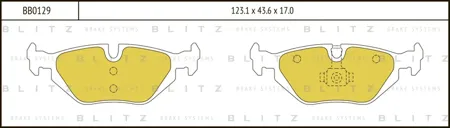 BLITZ BB0129 Колодки тормозные BMW 3 (E46/E36) 90- задн.