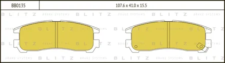 BLITZ BB0135 Колодки торм.задние Mitsubishi Galant 1.8-2.52.0TDi 92-00Sigma 90-96