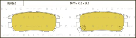 BLITZ BB0162 Колодки торм. Mitsubishi Pajero SIGMA 91- задн.
