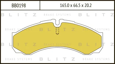 BLITZ BB0198 Колодки тормозные IVECO DAILY 85- перед.