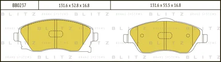 BLITZ BB0237 Колодки торм.передние Opel Corsa C 1.0-1.7DTi 00-01