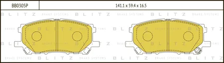 BLITZ BB0305P Колодки торм.передние Lexus RX300 all 03>