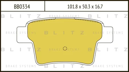BLITZ BB0334 Колодки торм.задние Ford Mondeo all 00>