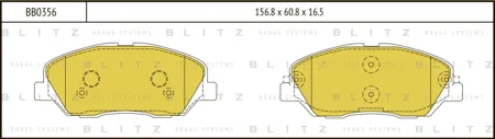 BLITZ BB0356 Колодки торм.передние Hyundai Santa Fe 2.2CRDi 06>