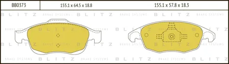 BLITZ BB0373 Колодки торм.передние Citroen C4 Picasso 1.6HDi1.8i 06>