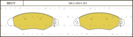 BLITZ BB0379 Колодки торм.передние LDV Maxus 2.5D 05-09